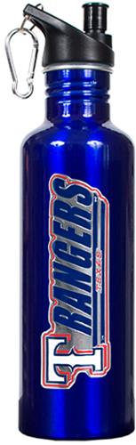 MLB Texas Rangers Blue Stainless Water Bottle