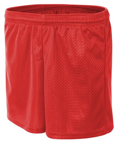 A4 Women's (AL-Cardinal or Maroon) 5" Inseam Mesh Basketball Shorts