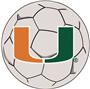 Fan Mats University of Miami Soccer Ball Mat