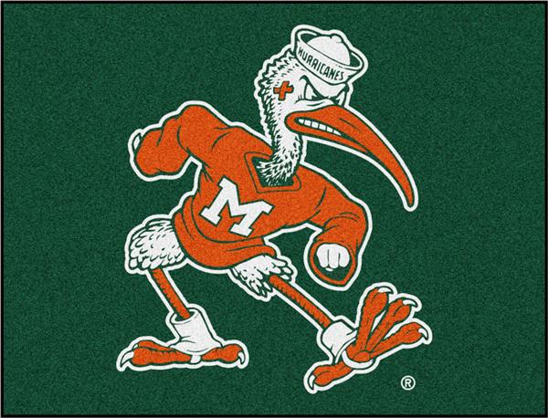 Fanmats  Miami Hurricanes Baseball Mat