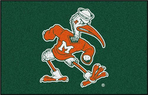 Fan Mats NCAA Miami Starter Mat