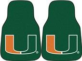 Fan Mats University of Miami Carpet Car Mats (set)