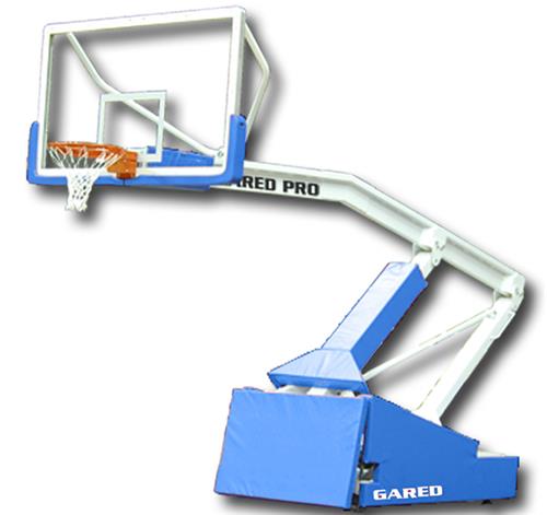 Pro S Spring-Lift Portable Basketball Backstop W/Wheel Lift 10' 8" Boom