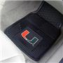 Fan Mats Univ of Miami Vinyl Car Mats (set)