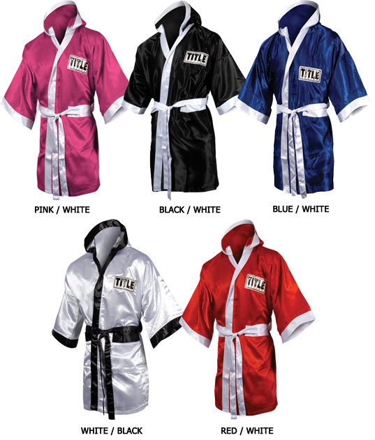 E46982 Title Boxing Full Length Stock Satin Robes