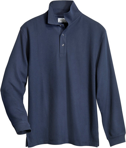 TRI MOUNTAIN Enterprise Long Sleeve Knit Shirt. Printing is available for this item.