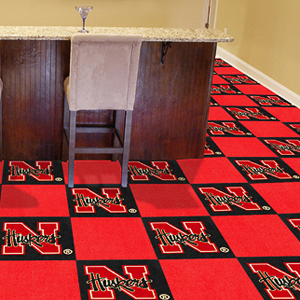 Fan Mats University of Nebraska Team Carpet Tiles
