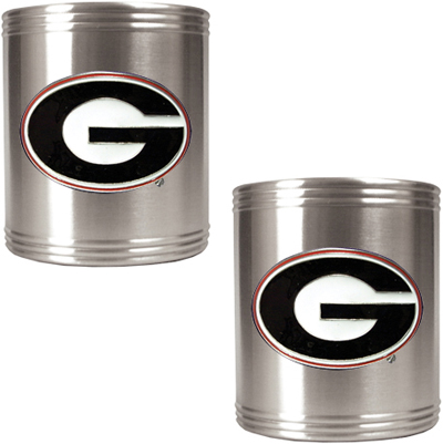 NCAA Georgia Bulldogs Stainless Steel Can Holders