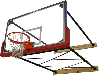 Gared 4 Pt Wall Mount Basketball Backstops. Free shipping.  Some exclusions apply.
