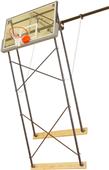 Gared 4 Pt Fold Up Wall Mount Basketball Backstops