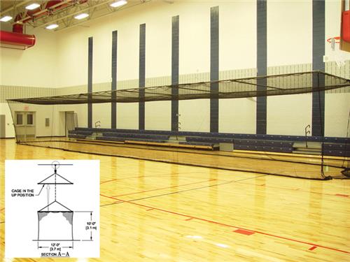 Gared 10'H x 12'W x 70'L Multi-Sport Cages. Free shipping.  Some exclusions apply.