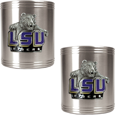 NCAA LSU Tigers Stainless Steel Can Holders