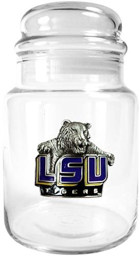NCAA LSU Tigers Glass Candy Jar