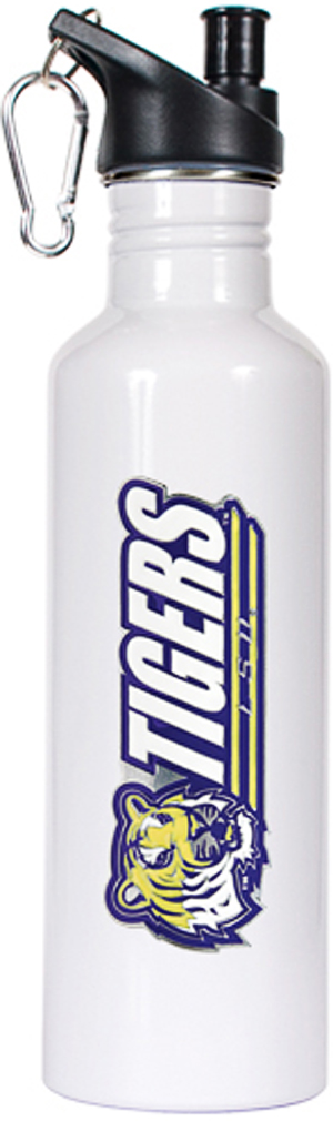 E47301 NCAA LSU Tigers White Water Bottle