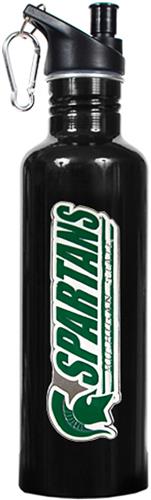 NCAA Michigan State Spartans Black Water Bottle