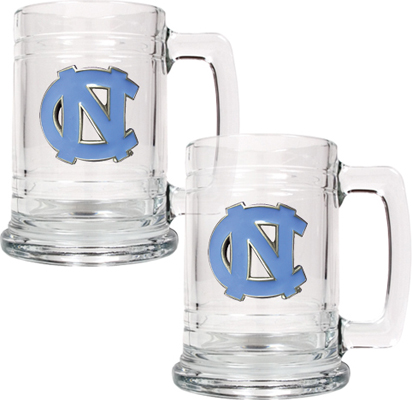 NCAA North Carolina Tar Heels 15oz Glass Tankard