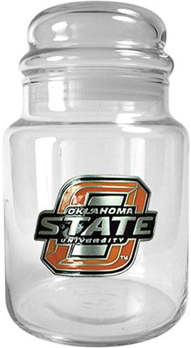 NCAA Oklahoma State Cowboys Glass Candy Jar