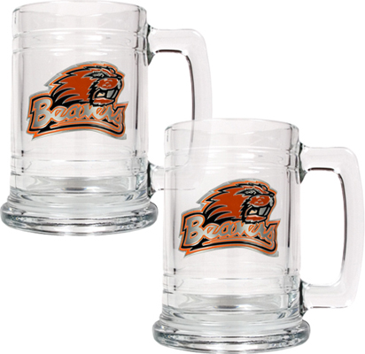 NCAA Oregon State Beavers 15oz Glass Tankard