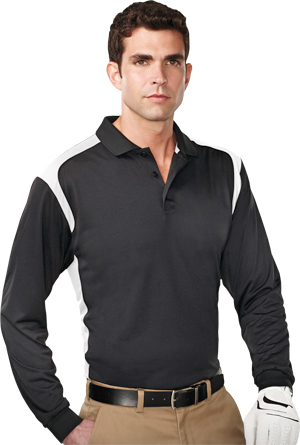 TRI MOUNTAIN Blitz Ultra Cool Long Sleeve Polo. Printing is available for this item.
