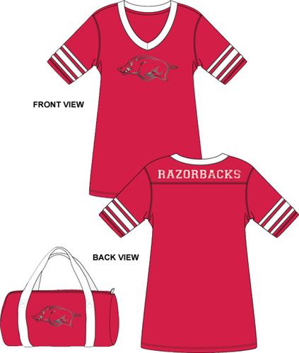 Arkansas Razorbacks Jersey Nightshirt