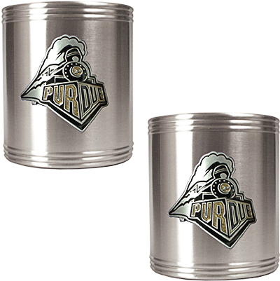 NCAA Purdue Stainless Steel Can Holders