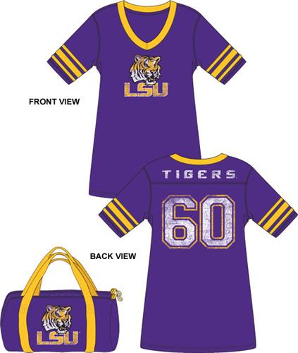 Emerson Street LSU Tigers Jersey Nightshirt