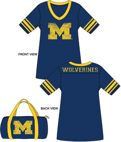 Michigan Wolverines Jersey Nightshirt