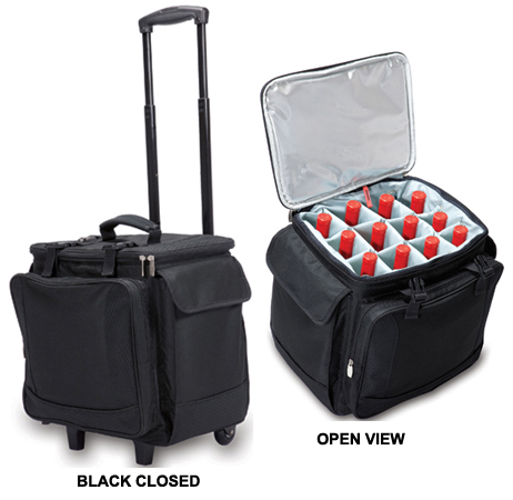 Picnic Time Bodega Insulated Wine Cooler on Wheels. Free shipping.  Some exclusions apply.