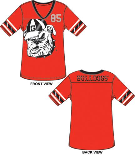 Georgia Bulldogs Jersey Color Tunic