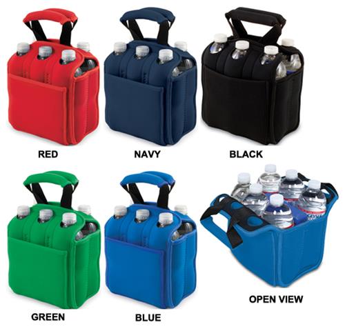 Picnic Time Insulated Six Pack Beverage Holder