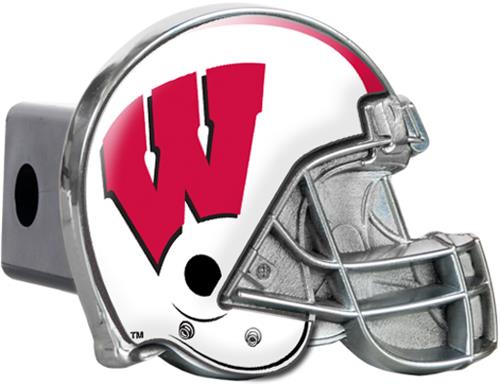 NCAA Wisconsin Badgers Helmet Trailer Hitch Cover