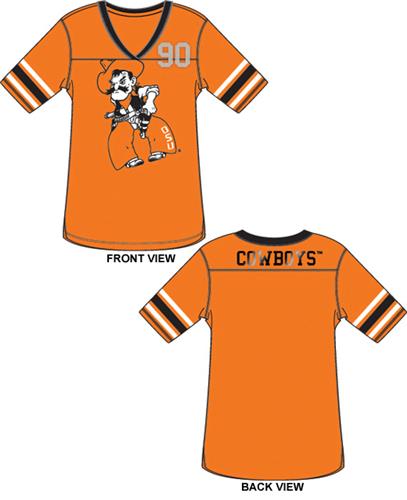 Oklahoma State Cowboys Jersey Color Tunic