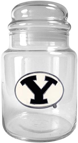 NCAA Brigham Young Cougars Glass Candy Jar