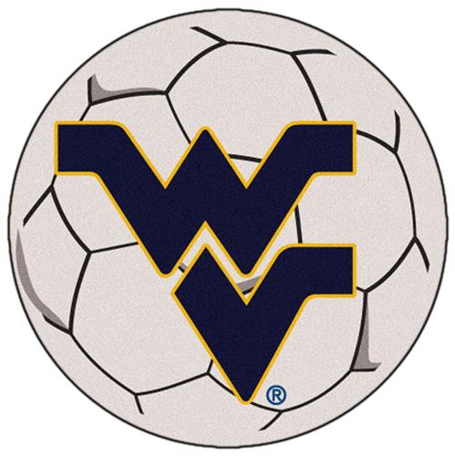 Fan Mats West Virginia University Soccer Ball Mat