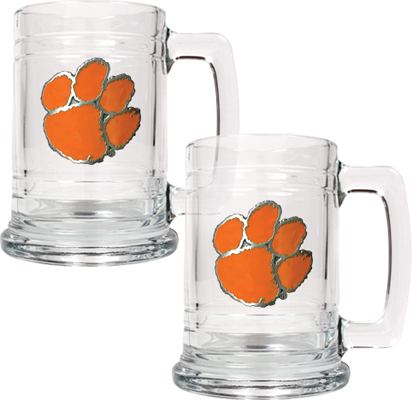 NCAA Clemson Tigers 15oz Glass Tankard