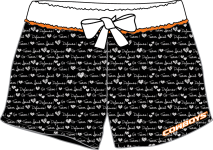 Oklahoma State Womens French Terry Print Shorts