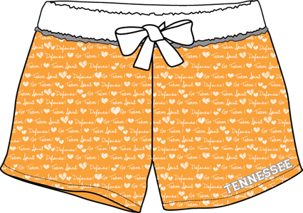 Tennessee Womens French Terry Print Shorts
