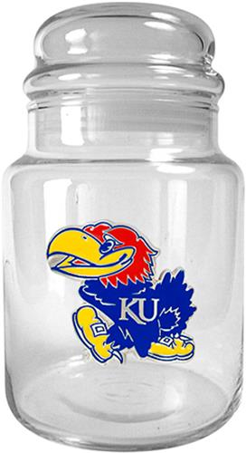 NCAA Kansas Jayhawks Glass Candy Jar