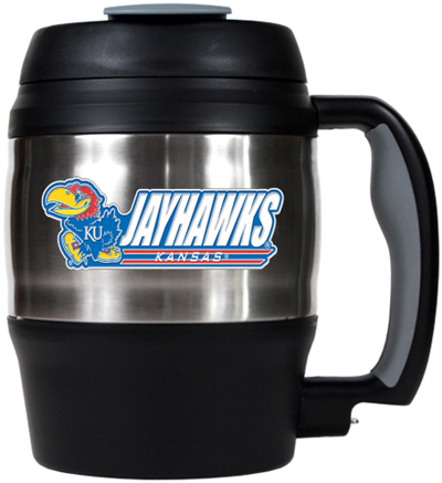 NCAA Kansas Jayhawks 52oz Macho Travel Mug