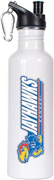 NCAA Kansas Jayhawks White Water Bottle