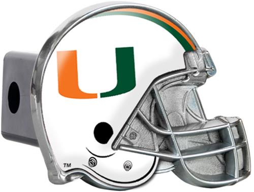 NCAA Miami Hurricanes Helmet Trailer Hitch Cover