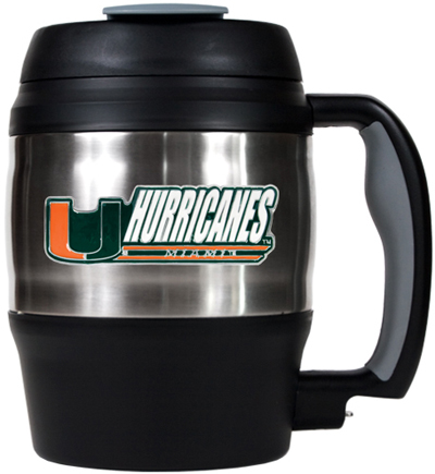 NCAA Miami Hurricanes 52oz Macho Travel Mug