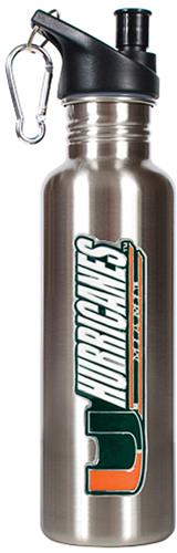 NCAA Miami Hurricanes Stainless Water Bottle
