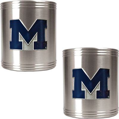 NCAA Michigan Stainless Steel Can Holders