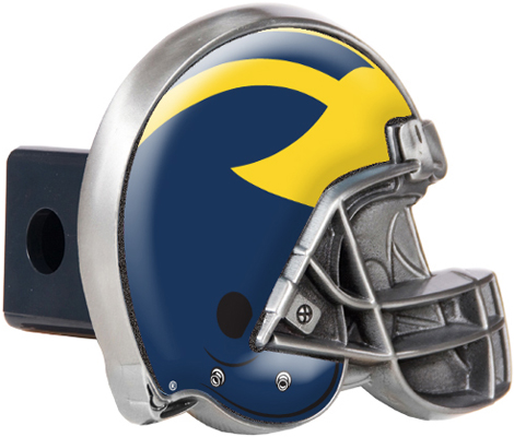 NCAA Michigan Helmet Trailer Hitch Cover