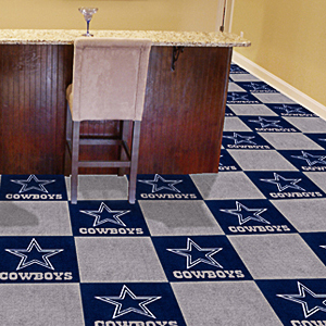 Fan Mats NFL Dallas Cowboys Carpet Tiles