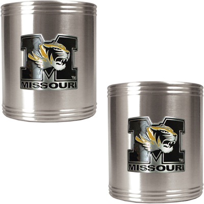 NCAA Missouri Tigers Stainless Steel Can Holders