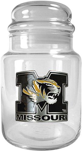 NCAA Missouri Tigers Glass Candy Jar