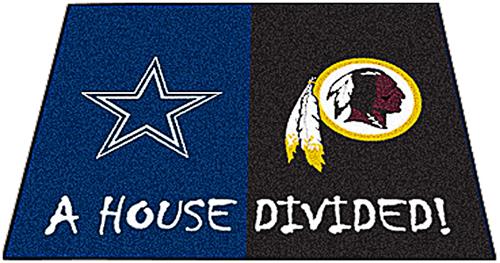 Fan Mats Cowboys-Redskins House Divided Mat