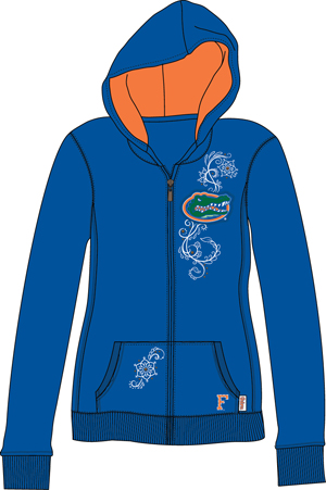 Florida Gators Womens French Terry Zip Hoody. Free shipping.  Some exclusions apply.